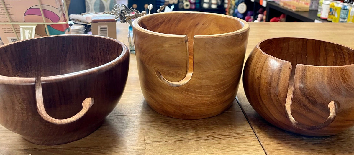 Buy Online Wooden Yarn Bowl – The Sated Sheep