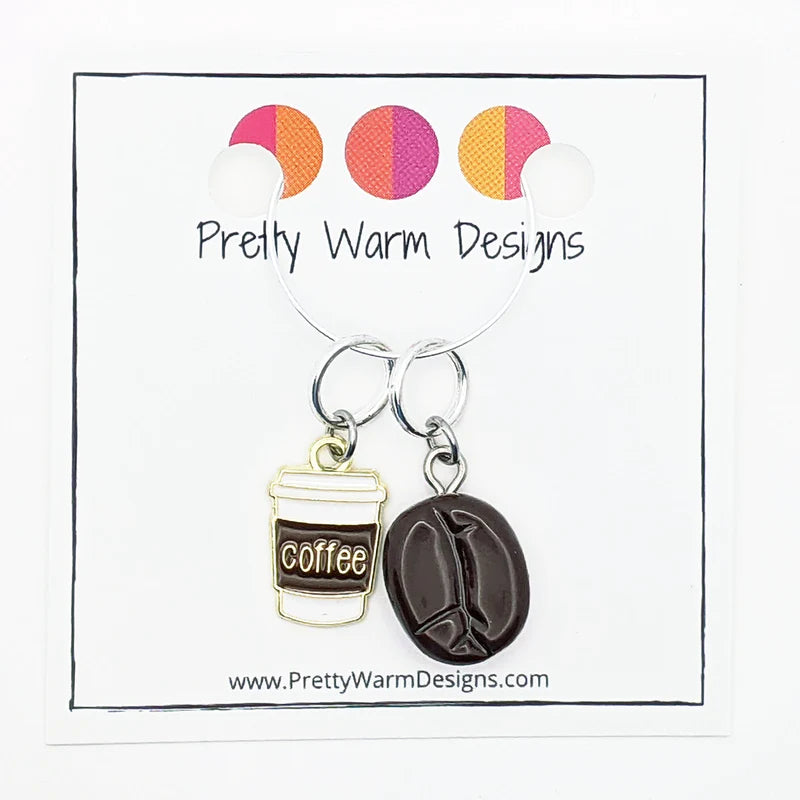 Coffee Duo Stitch Markers