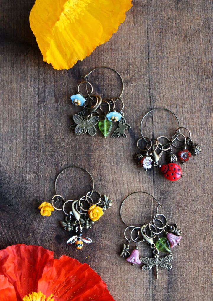 Garden Visitors Stitch Markers from NNK