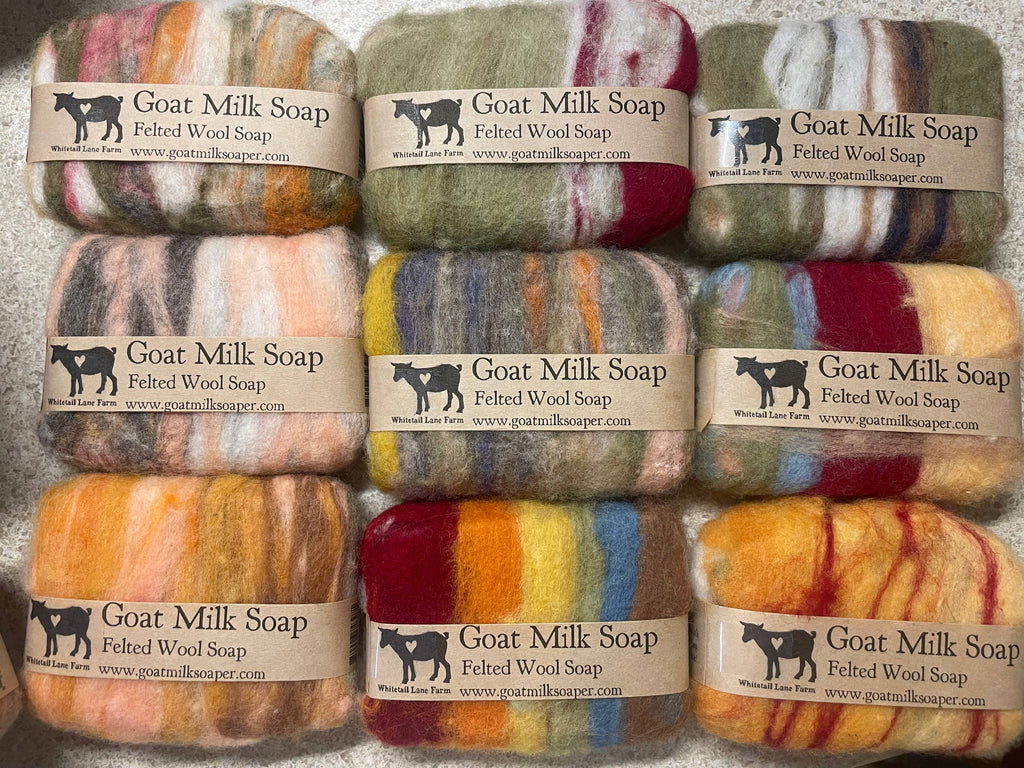 Whitetail Lane Farm Goat Milk Soap - Felted Goat Milk Soap Bar