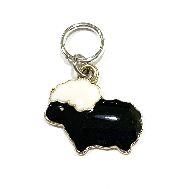 Black Sheep Single Stitch Markers - The Sated SheepNotionsPretty Warm Designs