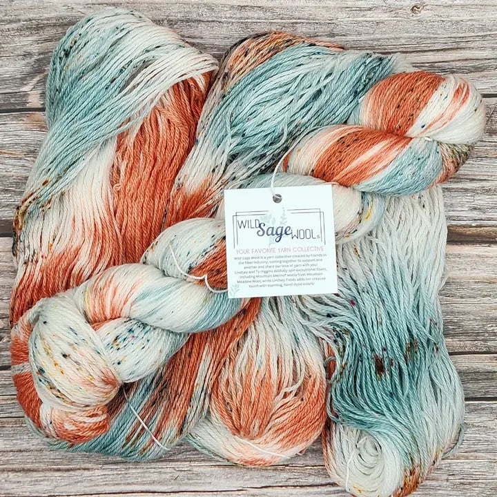 Wild Sage Wool Rosemary Fingering Shimmer