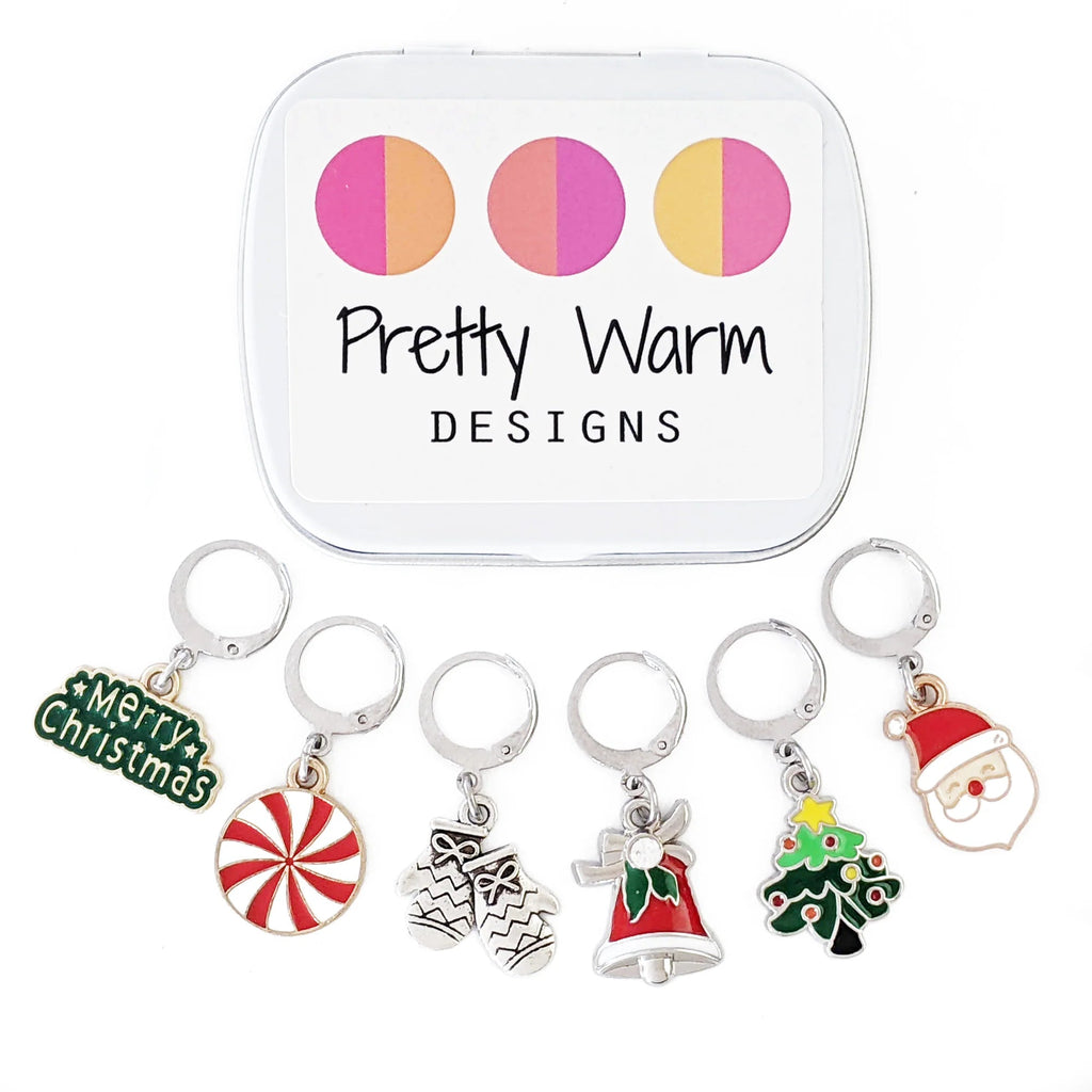 Christmas Santa Stitch Marker Set - The Sated SheepNotionsPretty Warm Designs