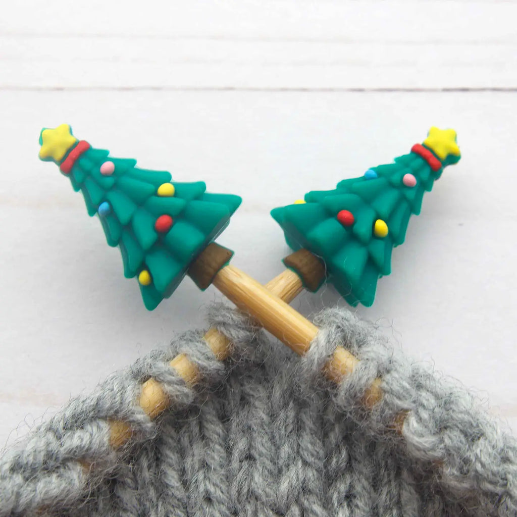 Fox and Pine Stitch Stoppers