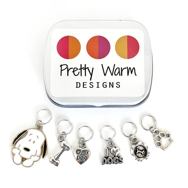 Dog Love Stitch Markers - The Sated SheepNotionsPretty Warm Designs