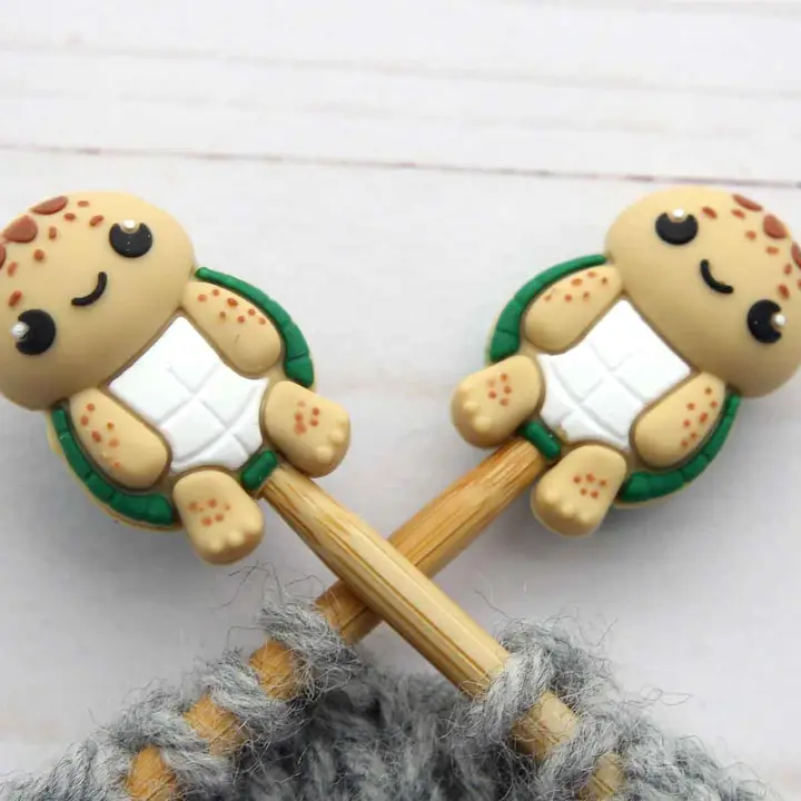 Fox and Pine Stitch Stoppers