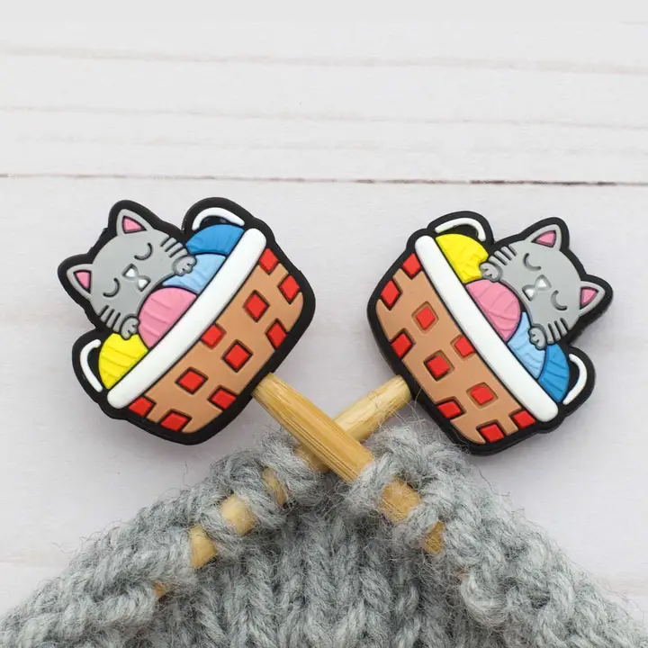 Fox and Pine Stitch Stoppers