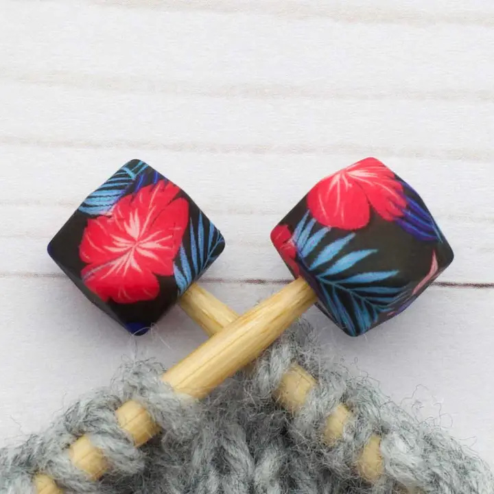 Fox and Pine Stitch Stoppers