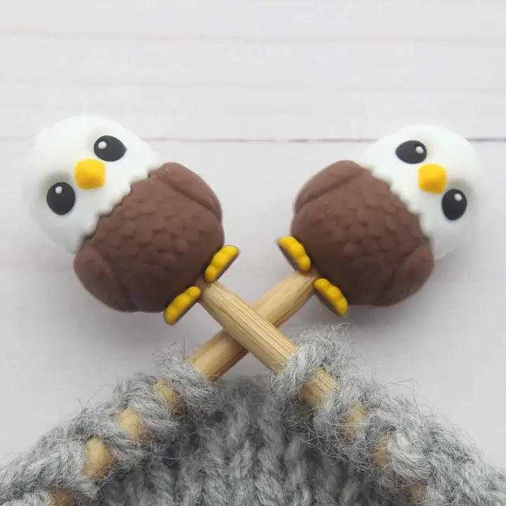 Fox and Pine Stitch Stoppers