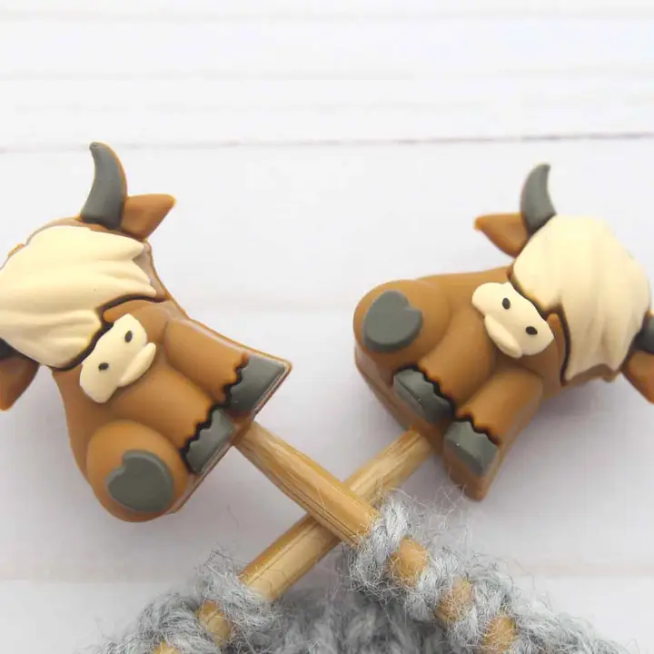 Fox and Pine Stitch Stoppers