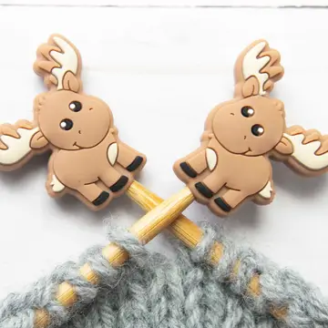 Fox and Pine Stitch Stoppers