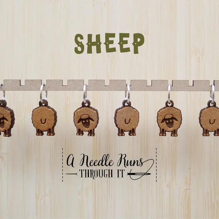 A Needle Runs Through It Stitch markers