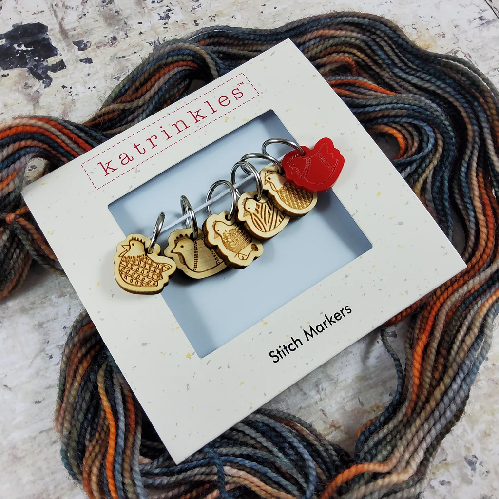 Katrinkles Wood Stitch Markers – The Sated Sheep