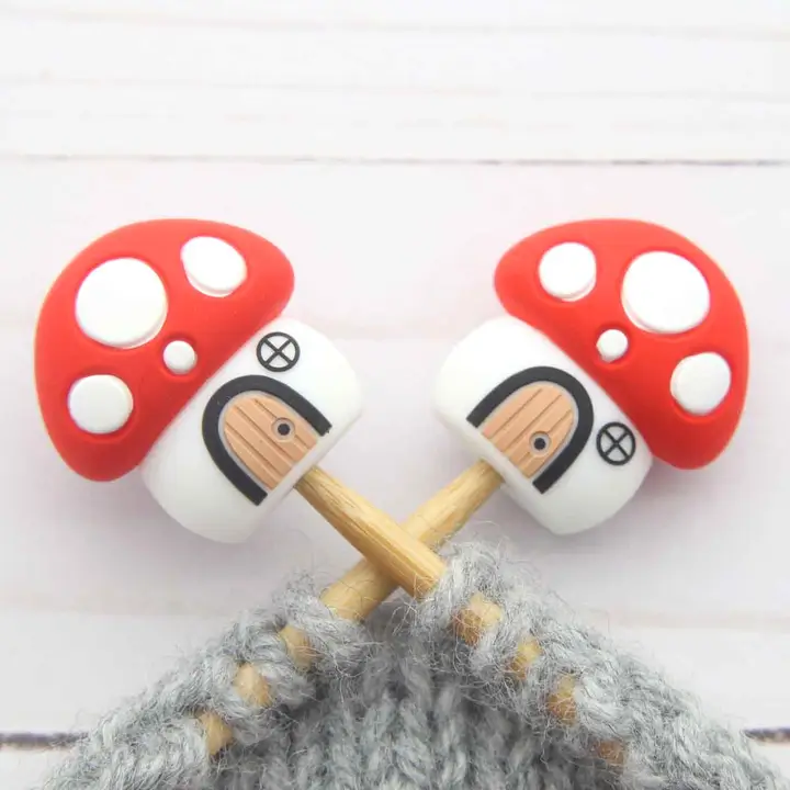Fox and Pine Stitch Stoppers