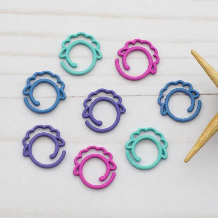 Fox and Pine Stitch Markers