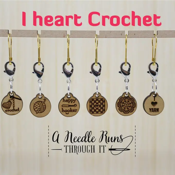 A Needle Runs Through It Stitch markers