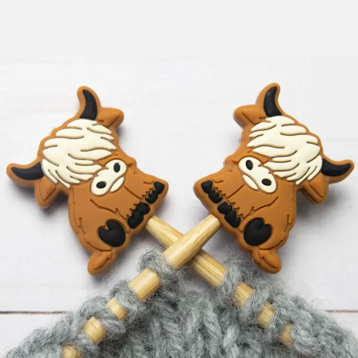 Fox and Pine Stitch Stoppers