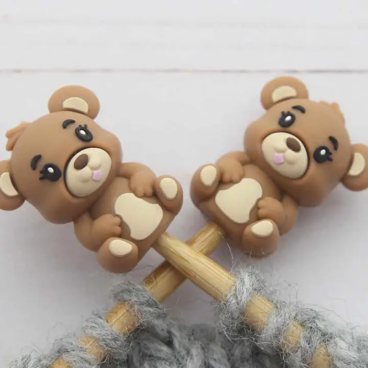 Fox and Pine Stitch Stoppers