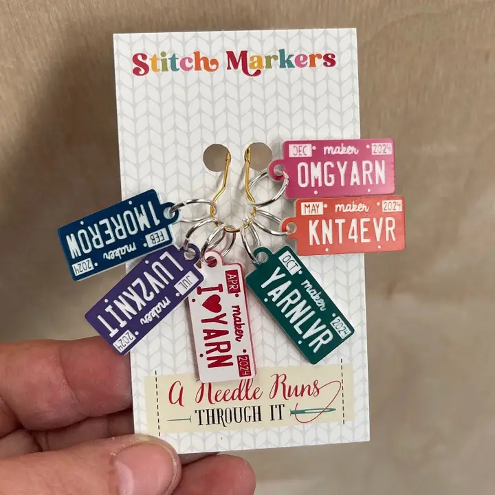 A Needle Runs Through It Stitch markers
