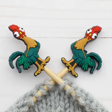 Fox and Pine Stitch Stoppers