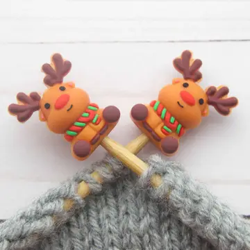 Fox and Pine Stitch Stoppers