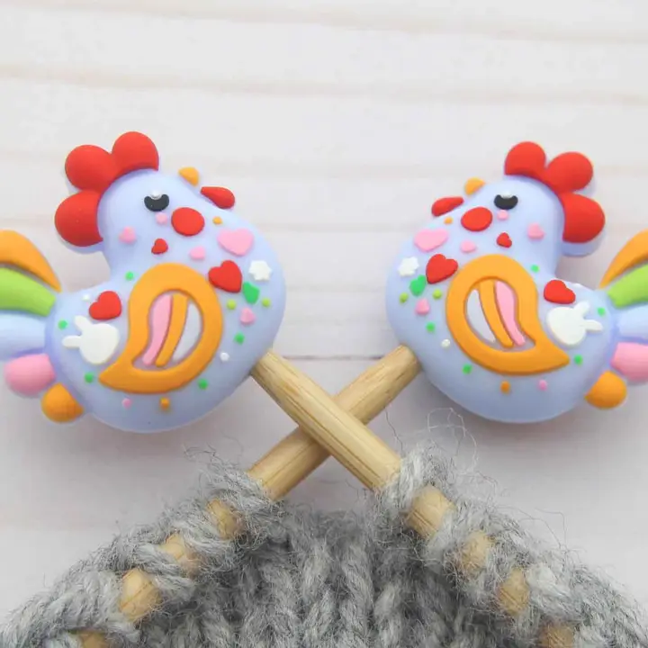 Fox and Pine Stitch Stoppers