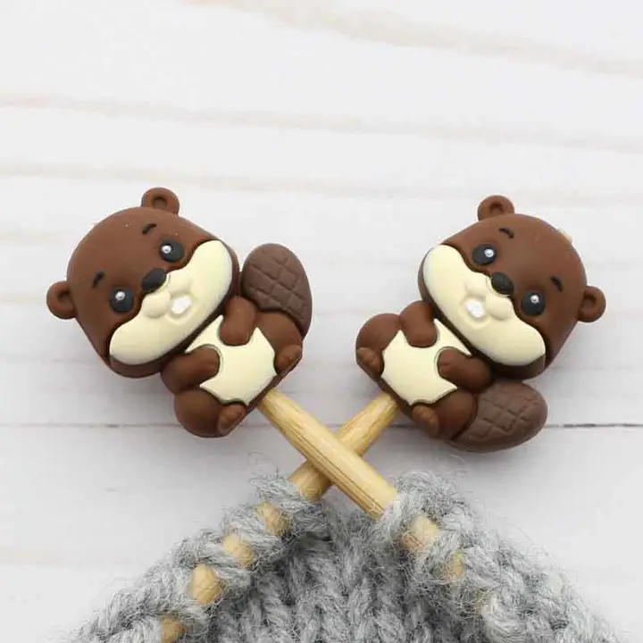 Fox and Pine Stitch Stoppers