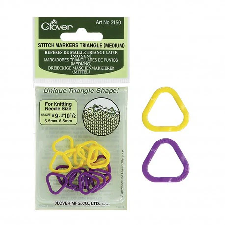 Clover Triangle Stitch Markers
