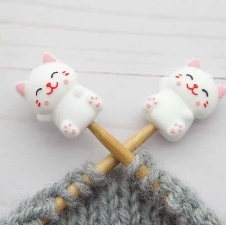 Fox and Pine Stitch Stoppers