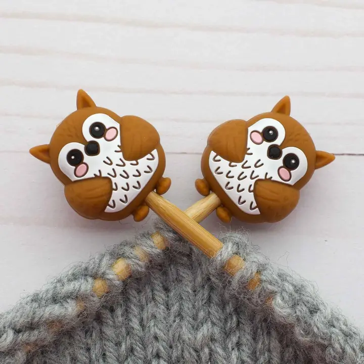 Fox and Pine Stitch Stoppers