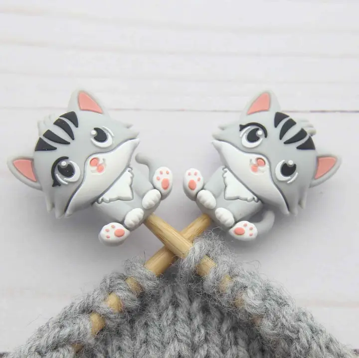 Fox and Pine Stitch Stoppers
