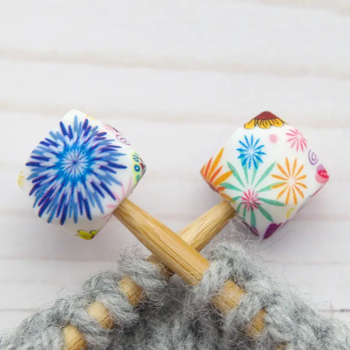 Fox and Pine Stitch Stoppers