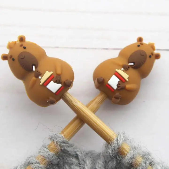 Fox and Pine Stitch Stoppers