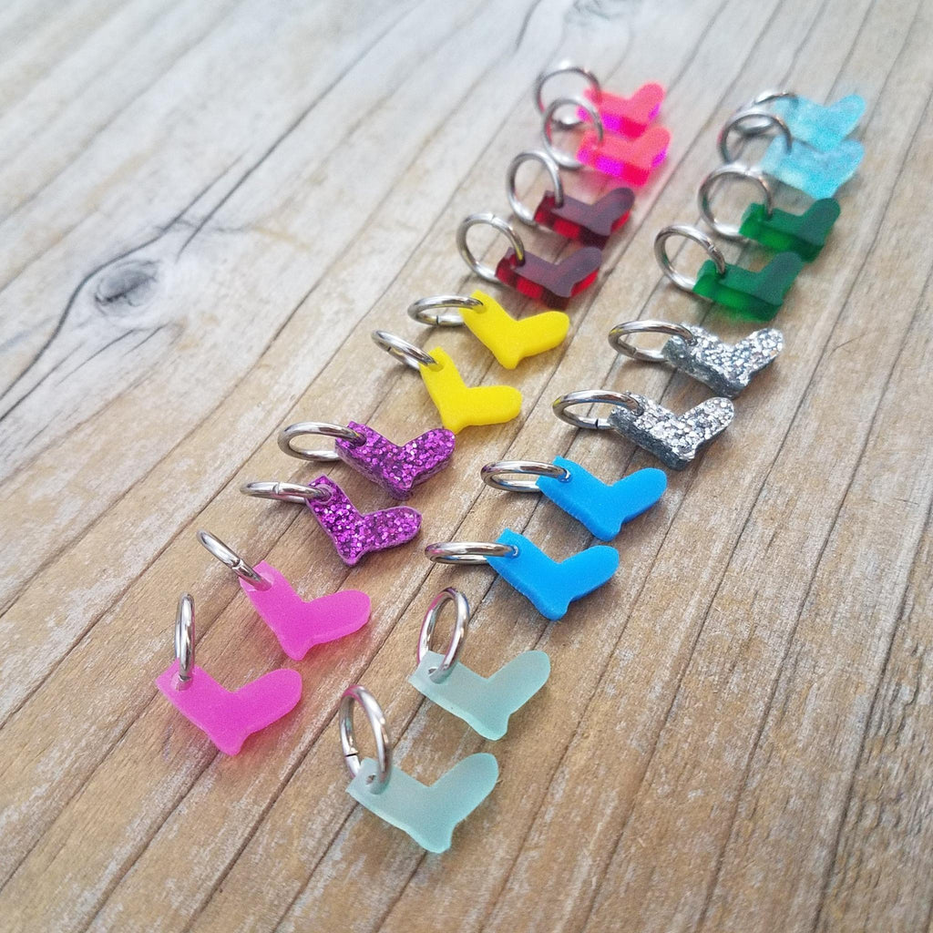 Katrinkles Acrylic Stitch Markers - The Sated SheepNotionsKatrinkles