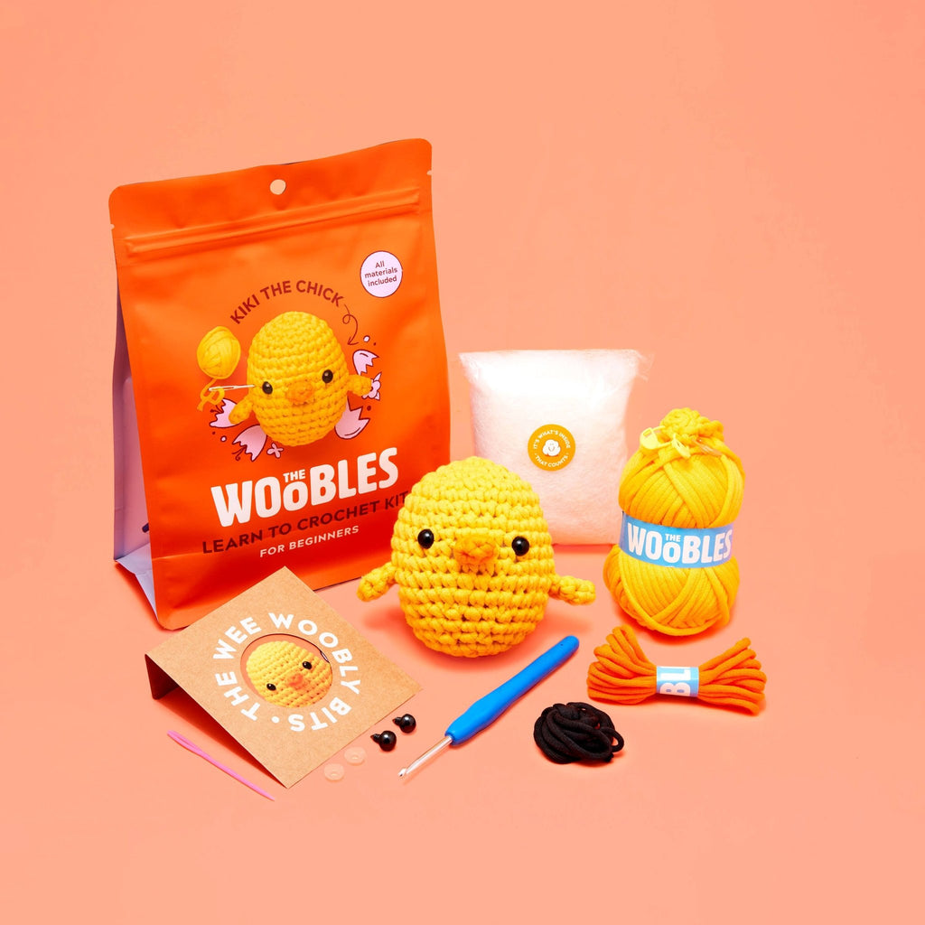 Kiki the Chick Beginner Crochet Kit - The Sated SheepYarnThe Woobles