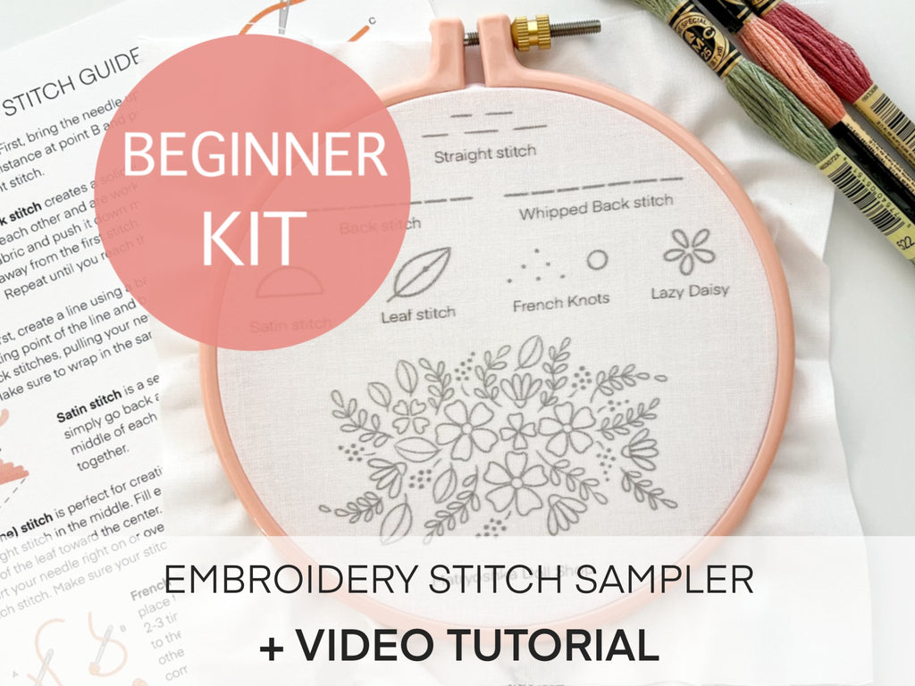 Matryoshka Doll Shop - Beginner Embroidery Kit - Stitch Sampler for beginners - The Sated SheepGifts & AccessoriesMatryoshka Doll Shop