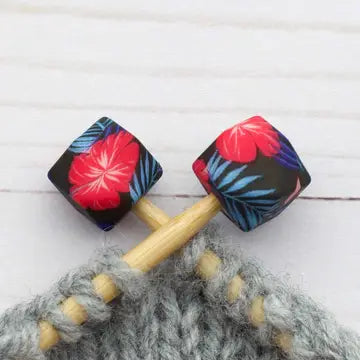 Fox and Pine Stitch Stoppers