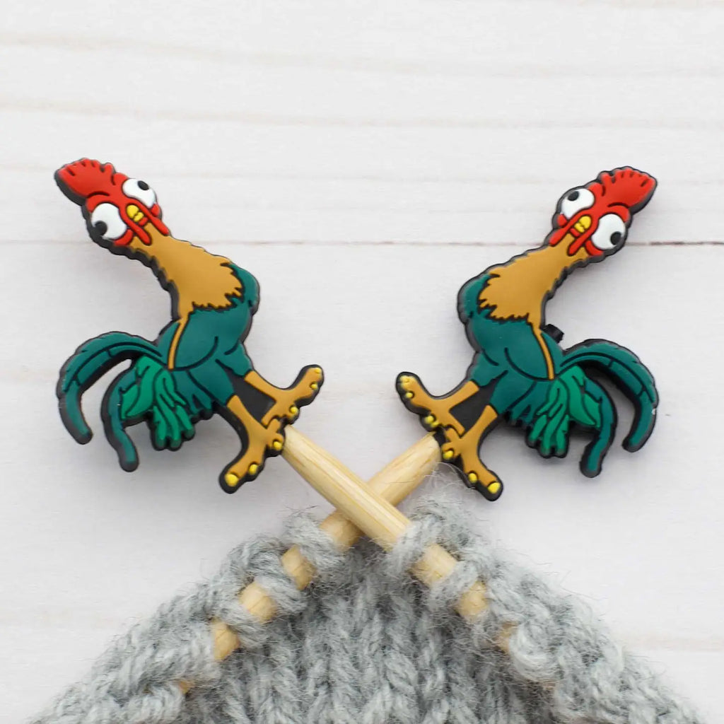 Fox and Pine Stitch Stoppers