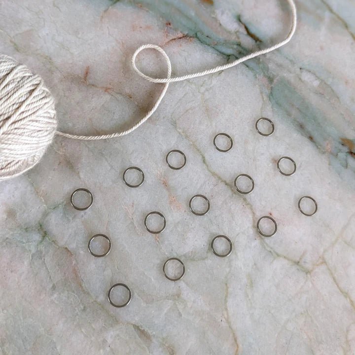 Steel Ring Stitch Markers - The Sated SheepNotionsThread and Maple