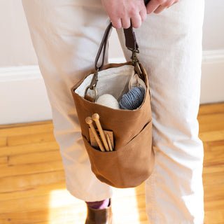 Twig & Horn Canvas Bucket Bag - The Sated SheepBagsQuince & Co.