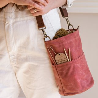 Twig & Horn Canvas Bucket Bag - The Sated SheepBagsQuince & Co.