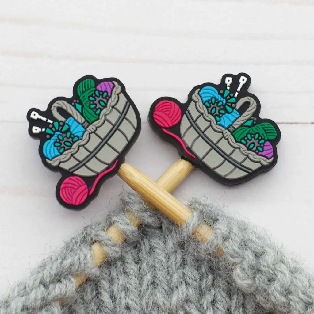 Fox and Pine Stitch Stoppers