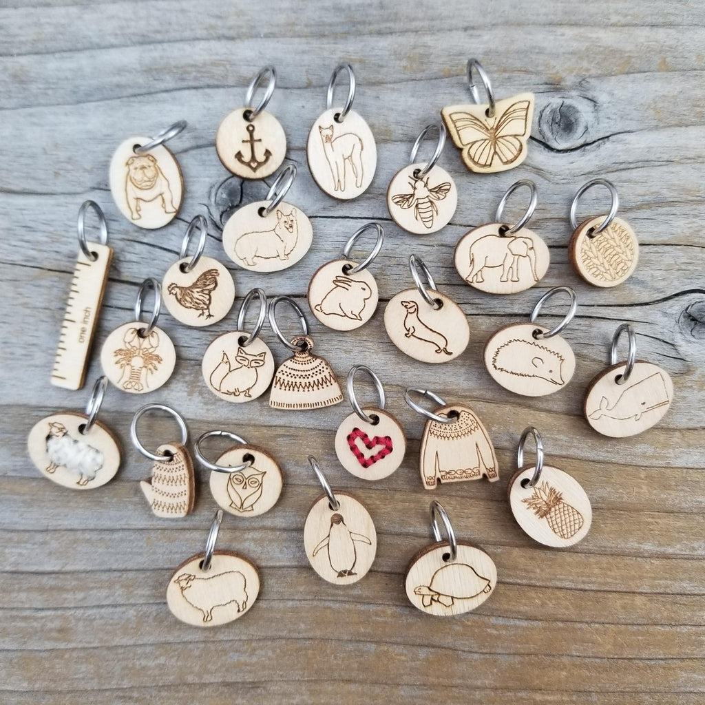 Katrinkles Wood Stitch Markers – The Sated Sheep